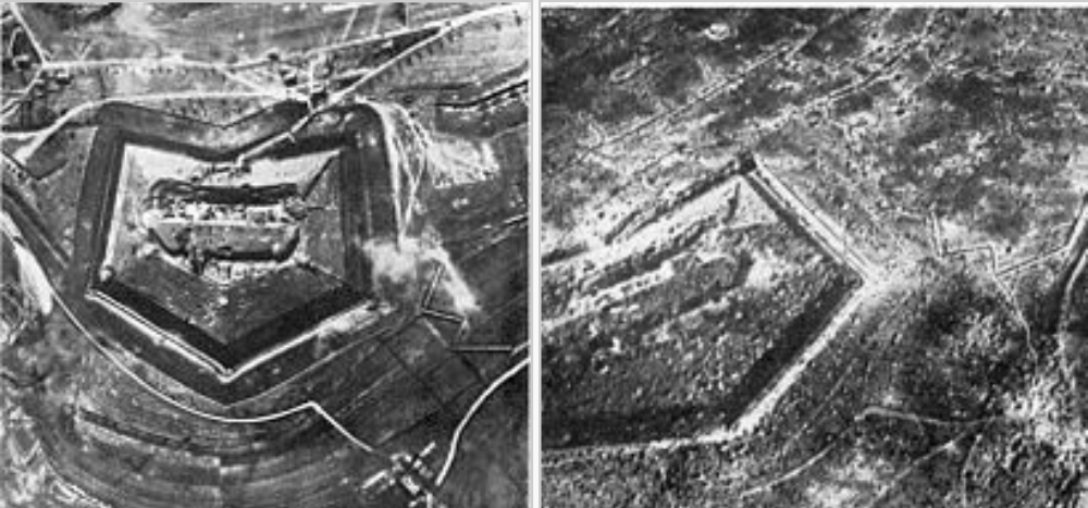 Le fort de Douaumont début et fin 1916.
