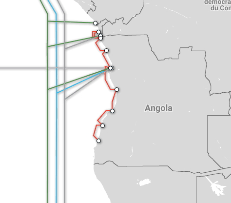 Le curieux câble façon "cabotage" de l'Angola