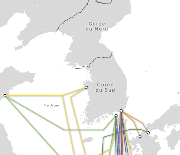 ...et bien-sûr de la Corée du Nord !