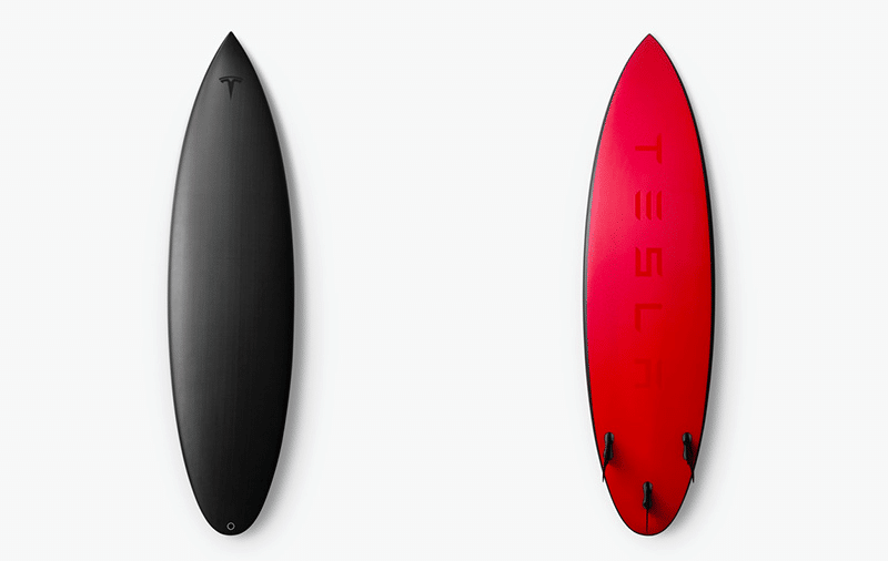 tesla planche surf