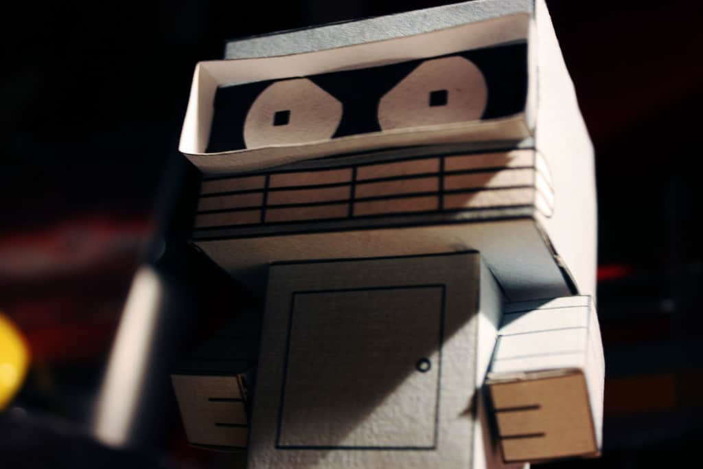 Bender futurama stupide robot
