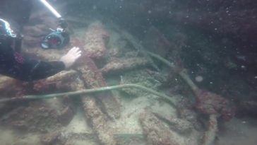 découverte bateau vestiges