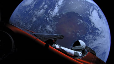 Tesla espace starman