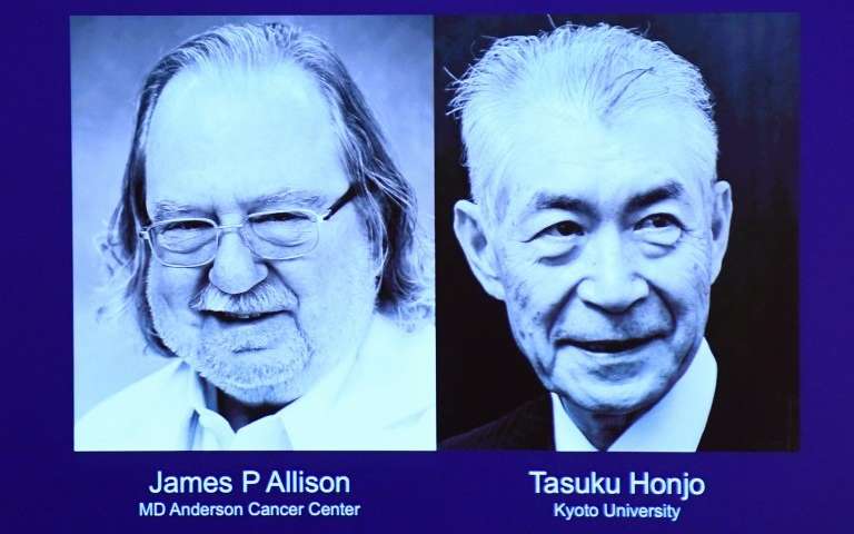 prix nobel médecine 2018