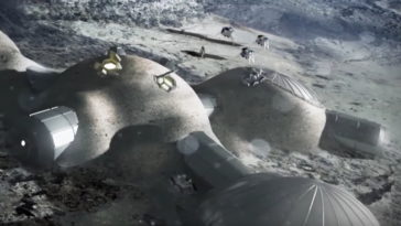 base lunaire régolithe