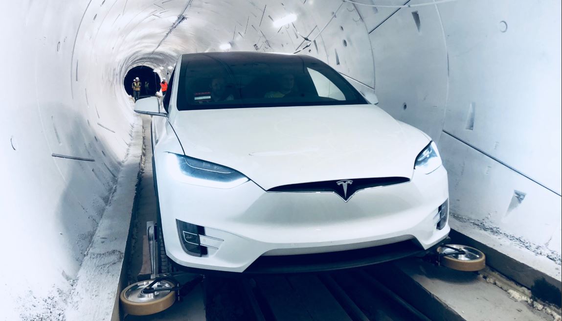 Tesla tunnel Los Angeles