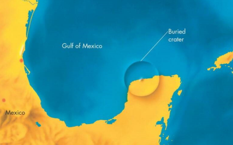 carte cratère mexique