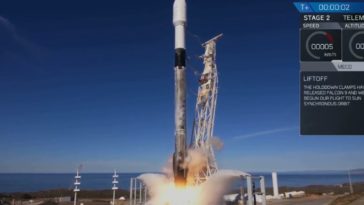 lancement falcon 9 californie