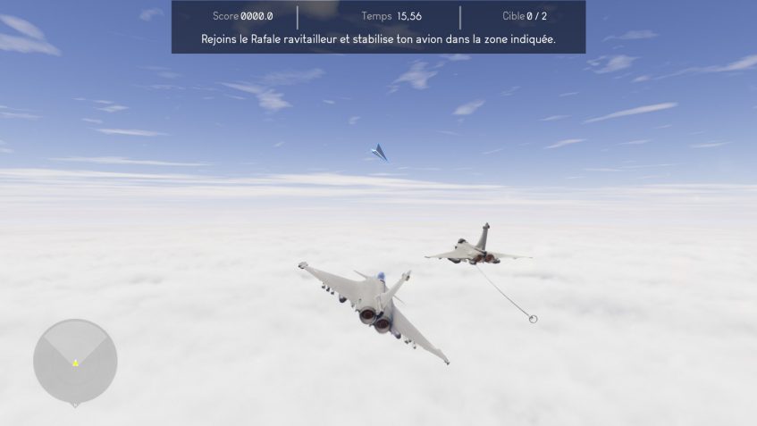simulation VR rafale