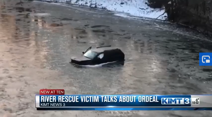 voiture rivière accident