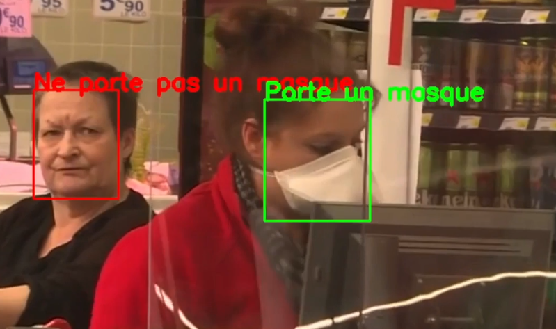 surveillance Covid masque