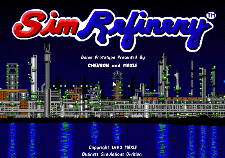 jeu sim city Chevron simulation pétrole