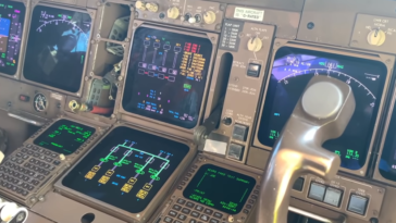 Boeing 747-400 poste de pilotage