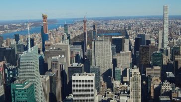 gratte ciel crayon skyline new york