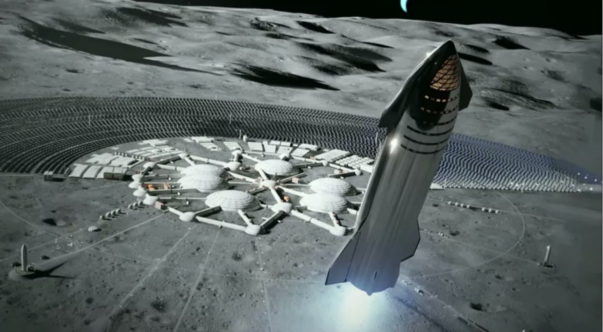starship elon musk lune