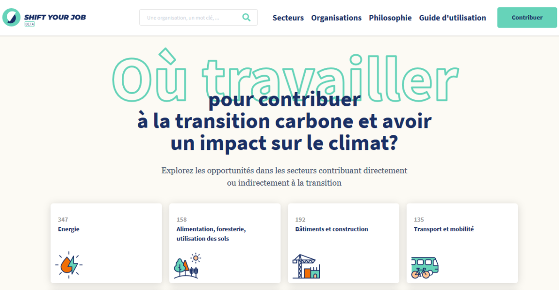 site shift your job réchauffement climatique