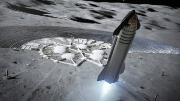 starship spacex lune blue origin
