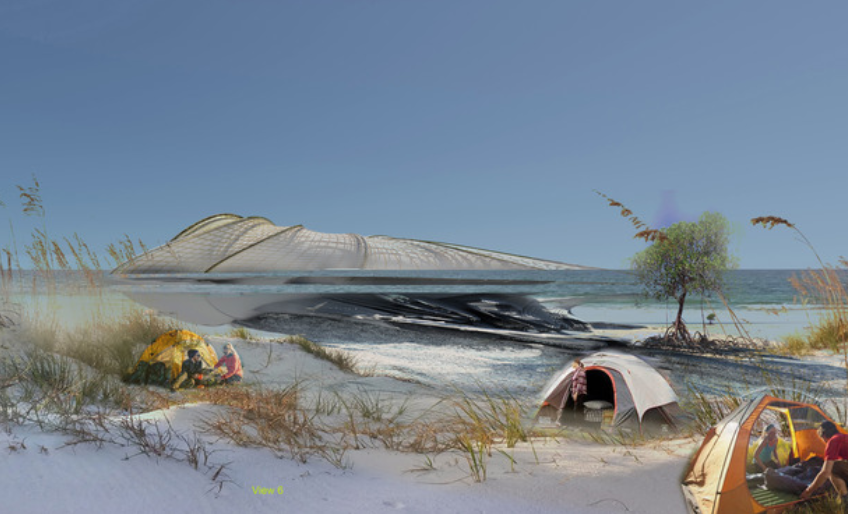 resort océan indien ile dechets