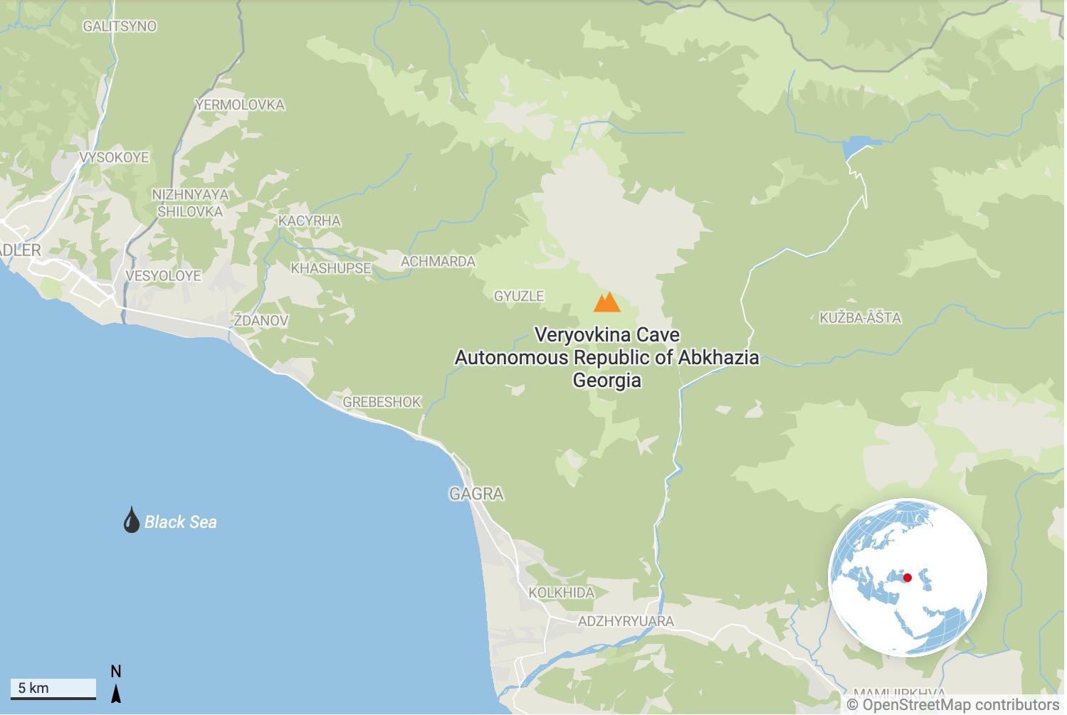 Grotte de Veryovkina