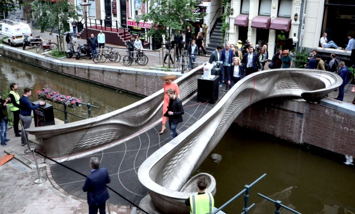pont acier imprimé en 3D