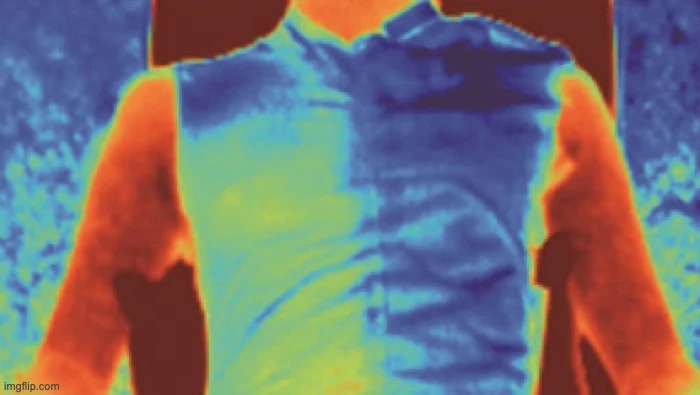 méta-tissu corps humain chaleur