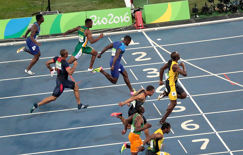 Usain Bolt 100m jeux olympiques