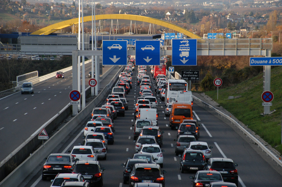 bouchon embouteillage route