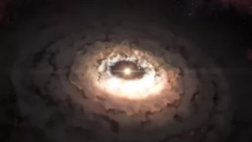 molécule disque poussière