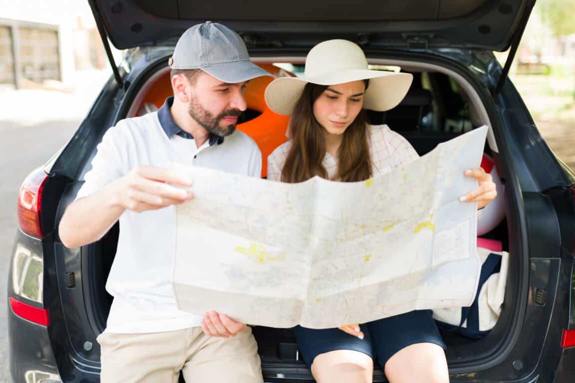 orientation carte routière