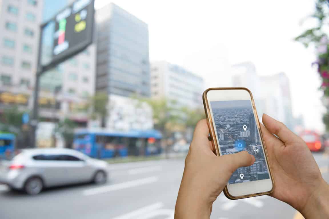 carte GPS smartphone