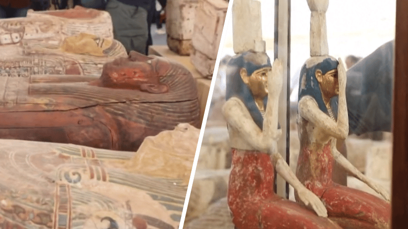 sarcophages statuettes