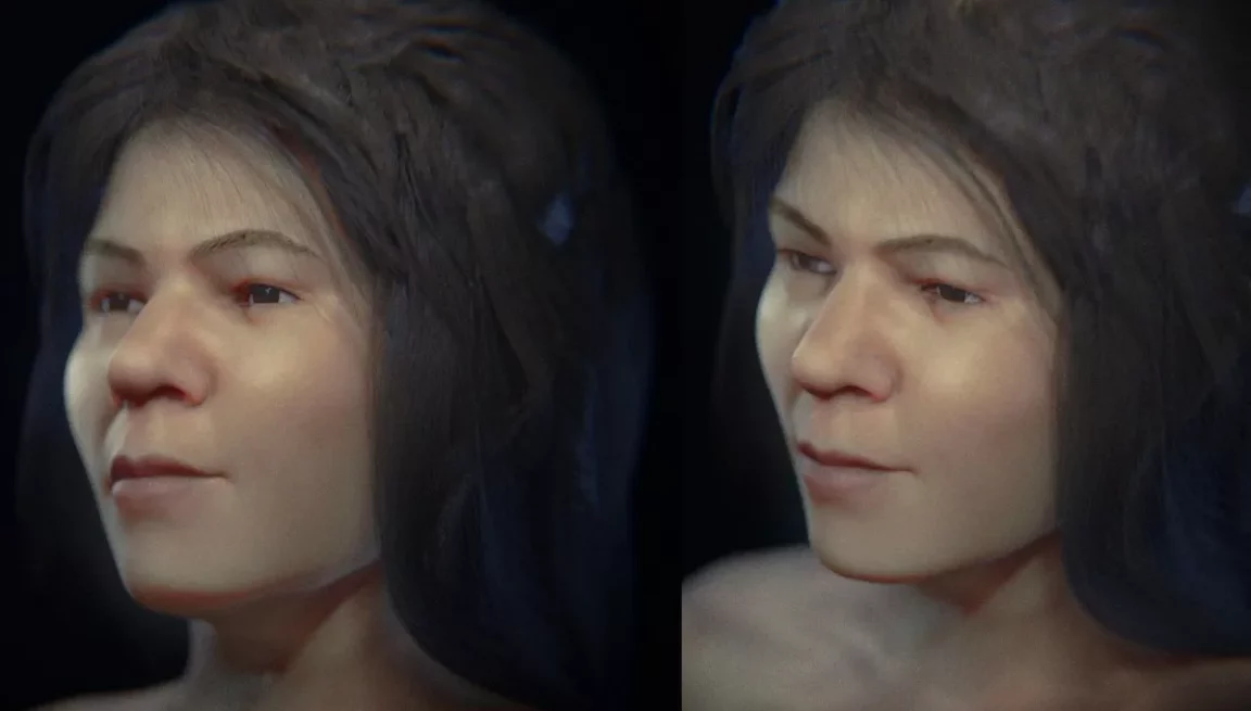crâne Mladeč 1 reconstitution femme âge de pierre