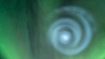 spirale aurores boréales