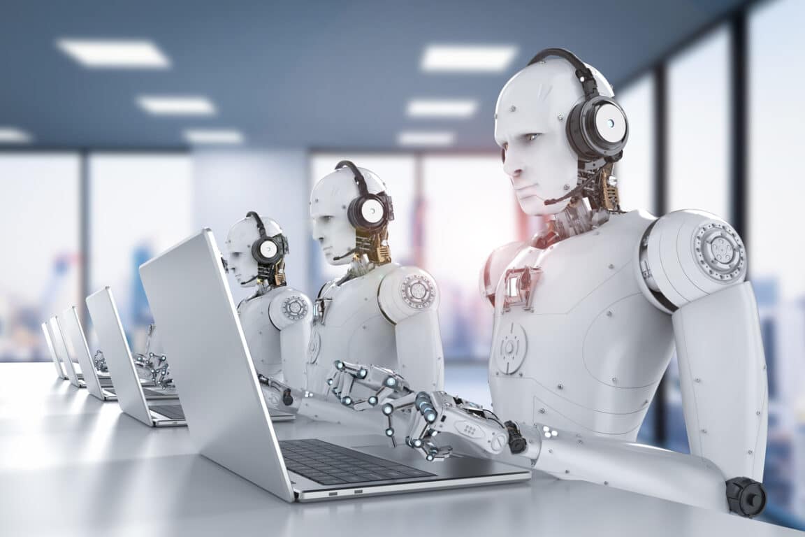 robots call center PC IA métiers remplacer