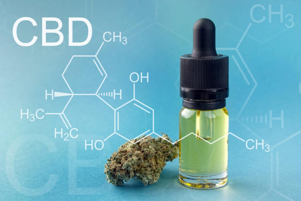 extrait de CBD flacon cannabidiol cannabis