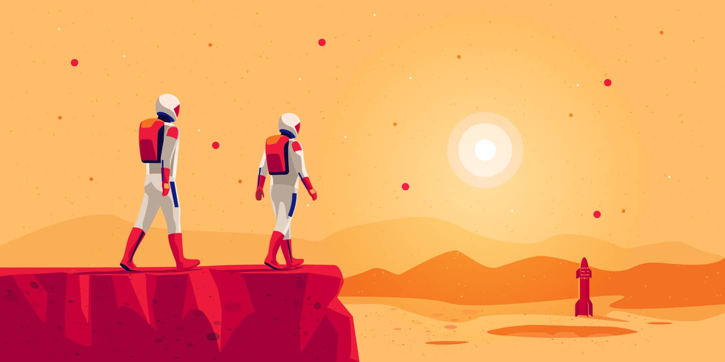 astronautes Mars fusée carburant chine robot