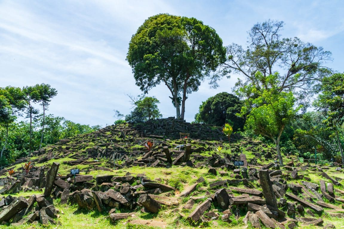 Gunung Padang Megalithic Site in Cianjur, West Java, Indonesia.