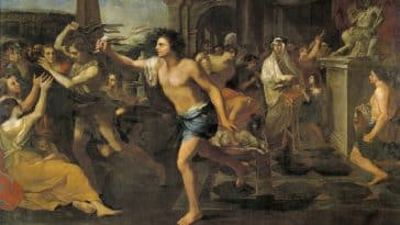 f&ecirc;te lupercales origines saint Valentin tableau art peinture