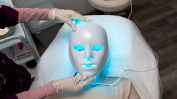 thérapie photodynamique masque led pour le visage luminothérapie en soin anti-âge de la peau rajeunissement acné taches pigmentaires