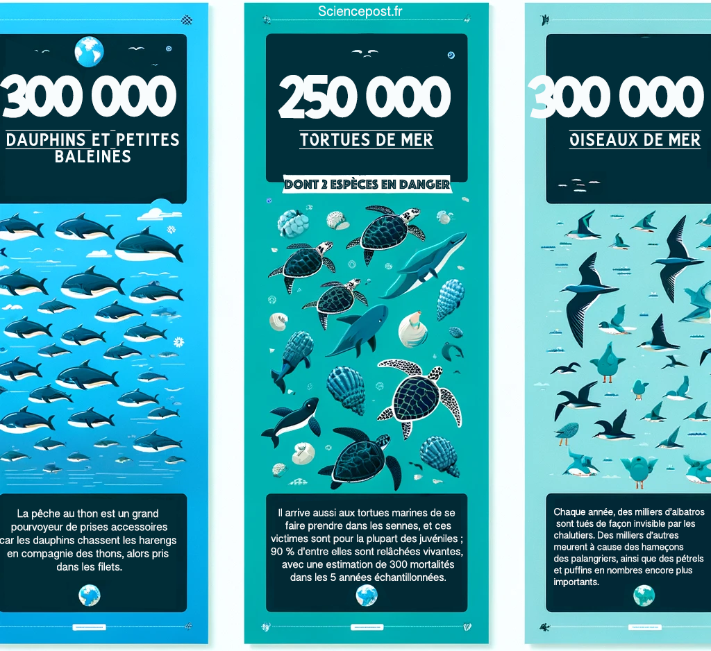 infographie marine état de la pêche et des prises accessoires