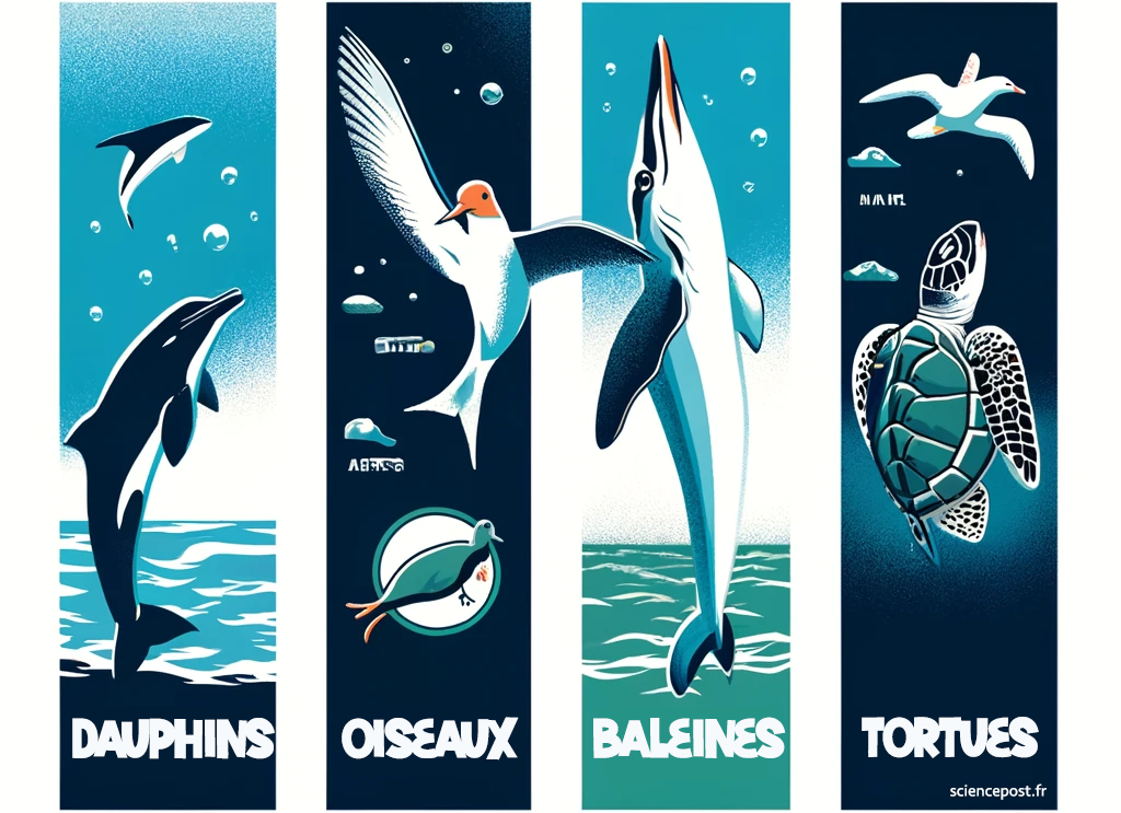 prises accessoires pêche commerciale animaux marins