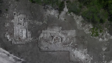 Temple maya au sud du Mexique