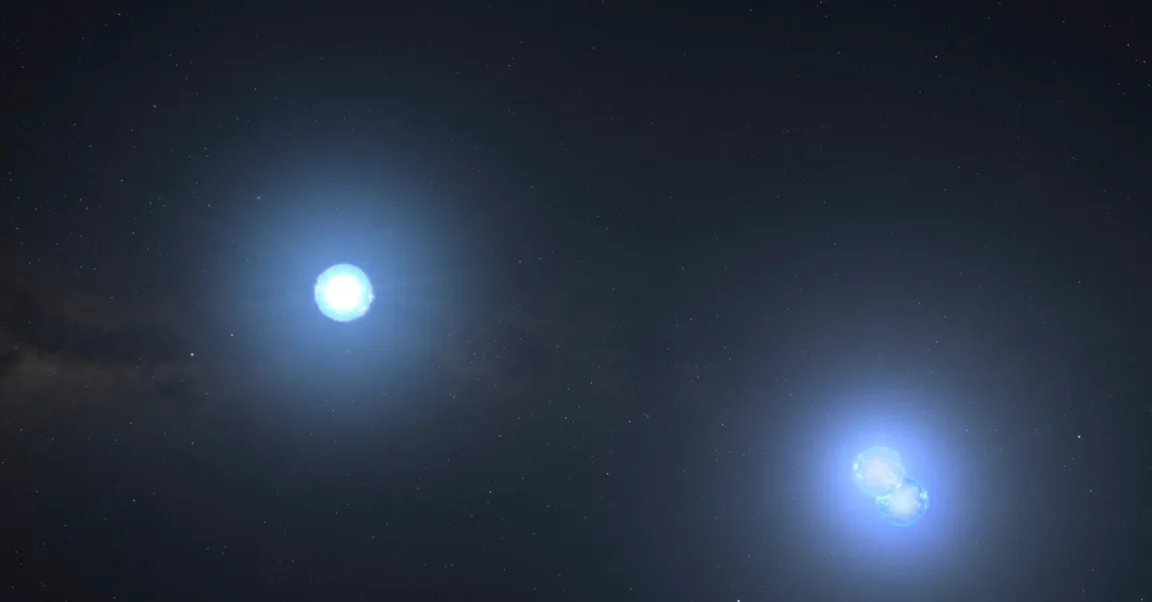 étoiles système triple