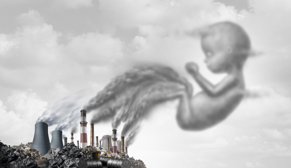 Pollution et grossesse fausse couche nourrisson bébé