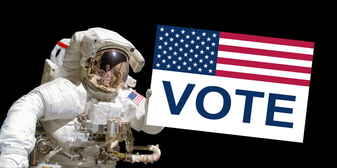 VOTE, élection présidentielle américaine 2024 nasa ISS Station Spatiale internationale