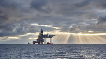 plateforme pétrolière mer du Nord