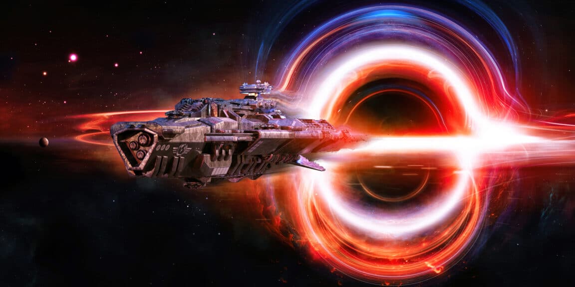 gravité trou noir vaisseau étoiles