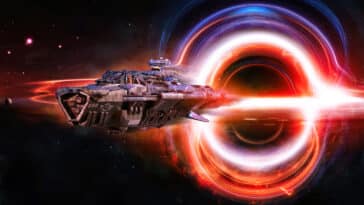 gravité trou noir vaisseau étoiles