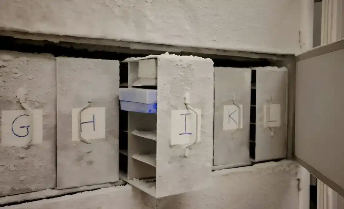 échantillons matière fécale microbes