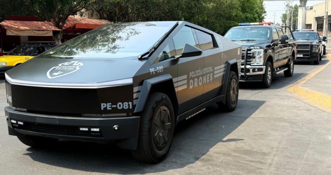 cybertruck Mexique police cartel